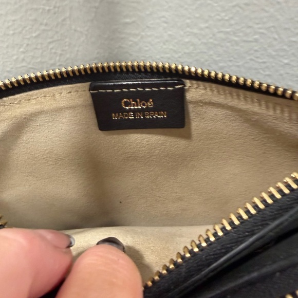 Chloe Jane fringe Black Leather Shoulder Bag crossbody boho - Picture 7 of 9